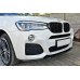 Накладка сплиттер на передний бампер на BMW X3 F25 M-Paket